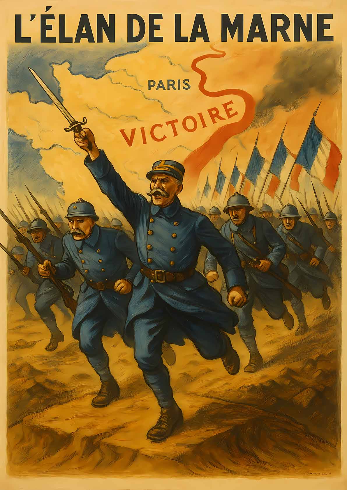 Affiche - Bataille de la Marne 21 × 30 cm