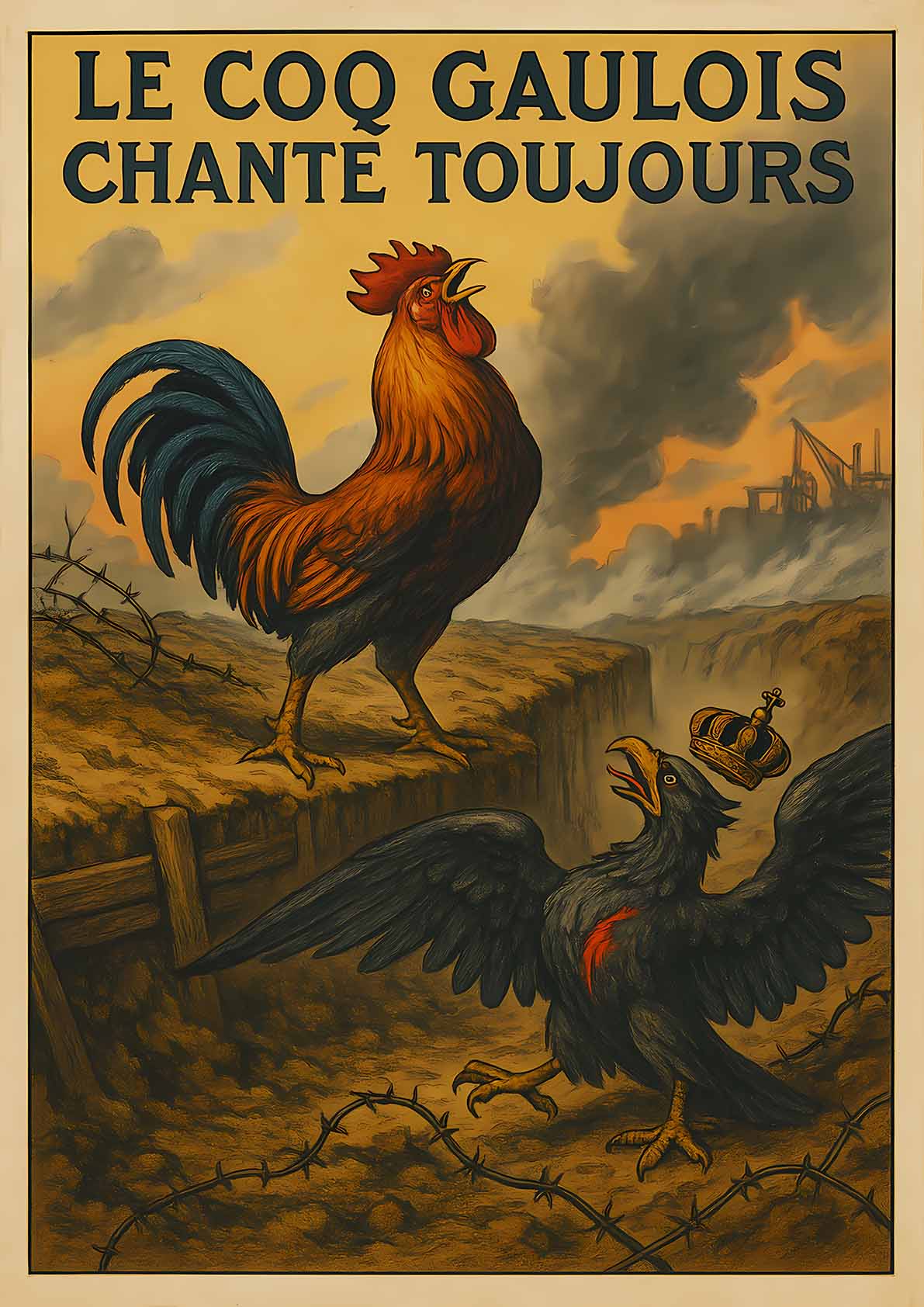 Affiche - Coq Gaulois A2 (42×59.4 cm)