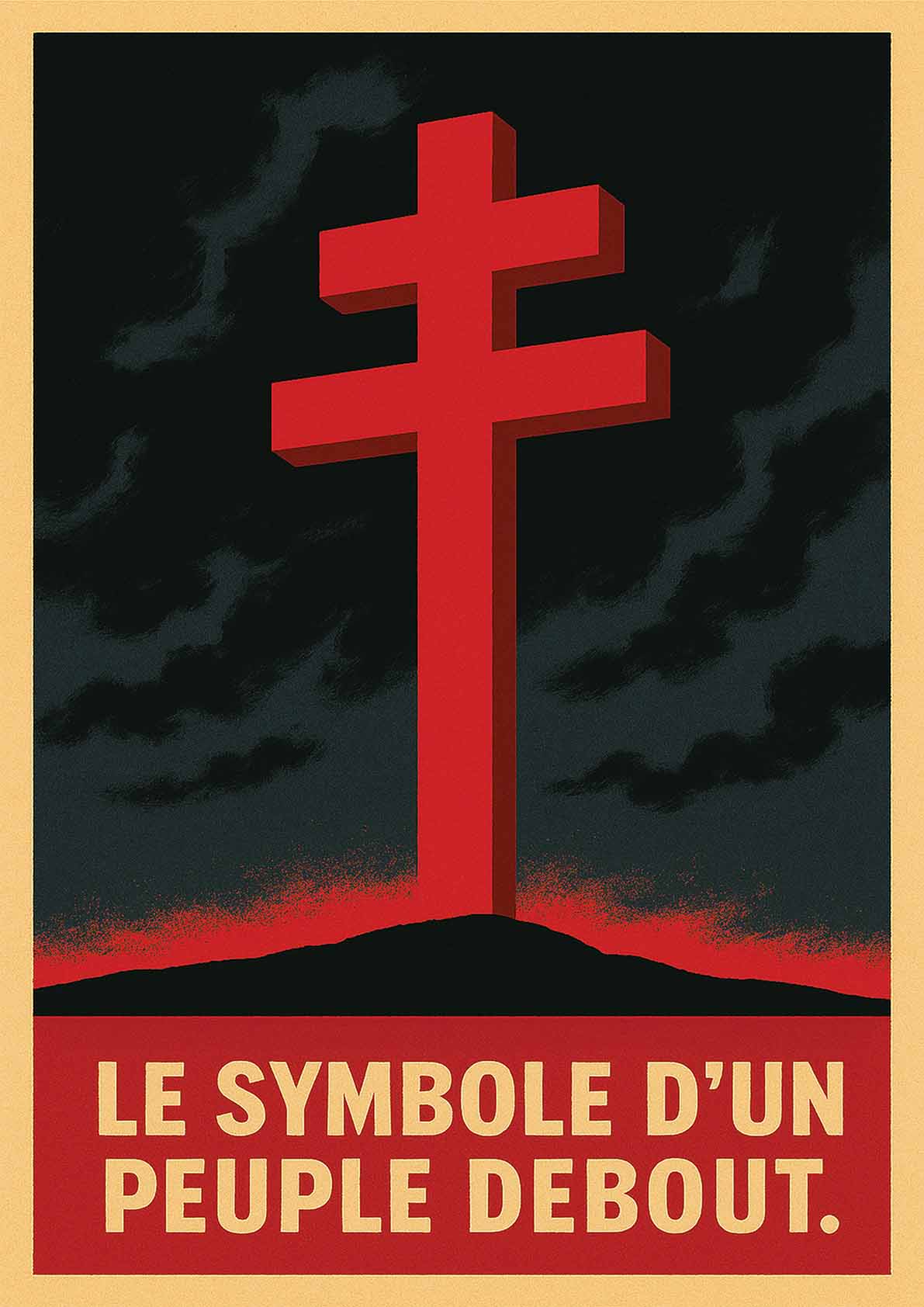Affiche - Croix de Lorraine 21×30 cm