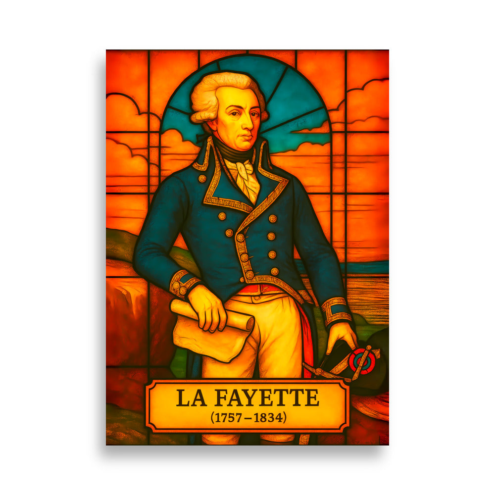 Affiche - La Fayette 50 × 70 cm