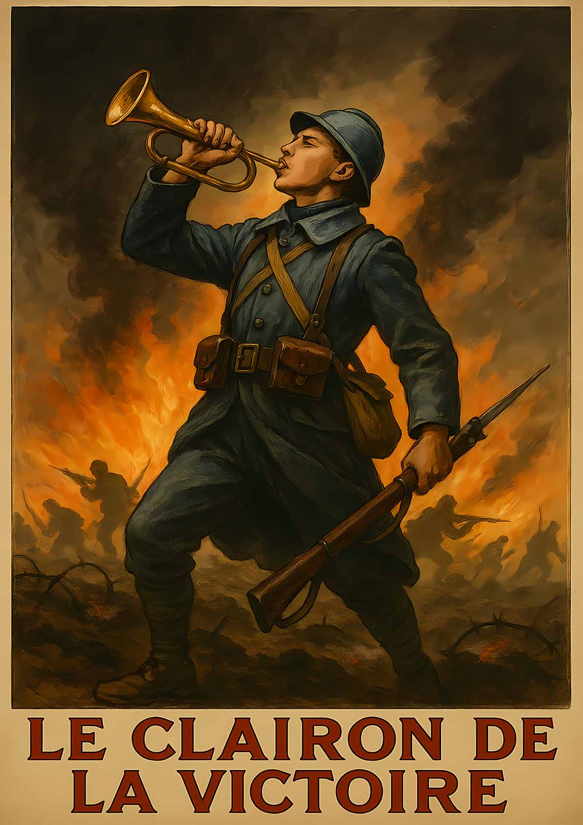 Affiche - Le clairon de la victoire 21 × 30 cm