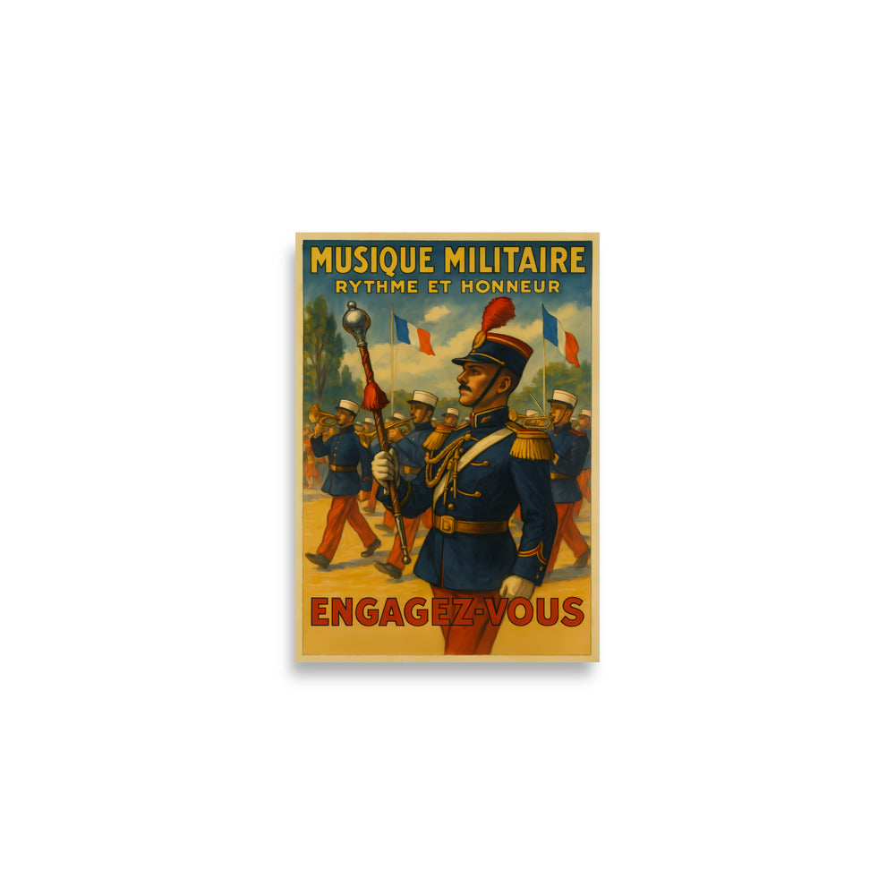 Affiche - Musique Militaire 21 × 30 cm