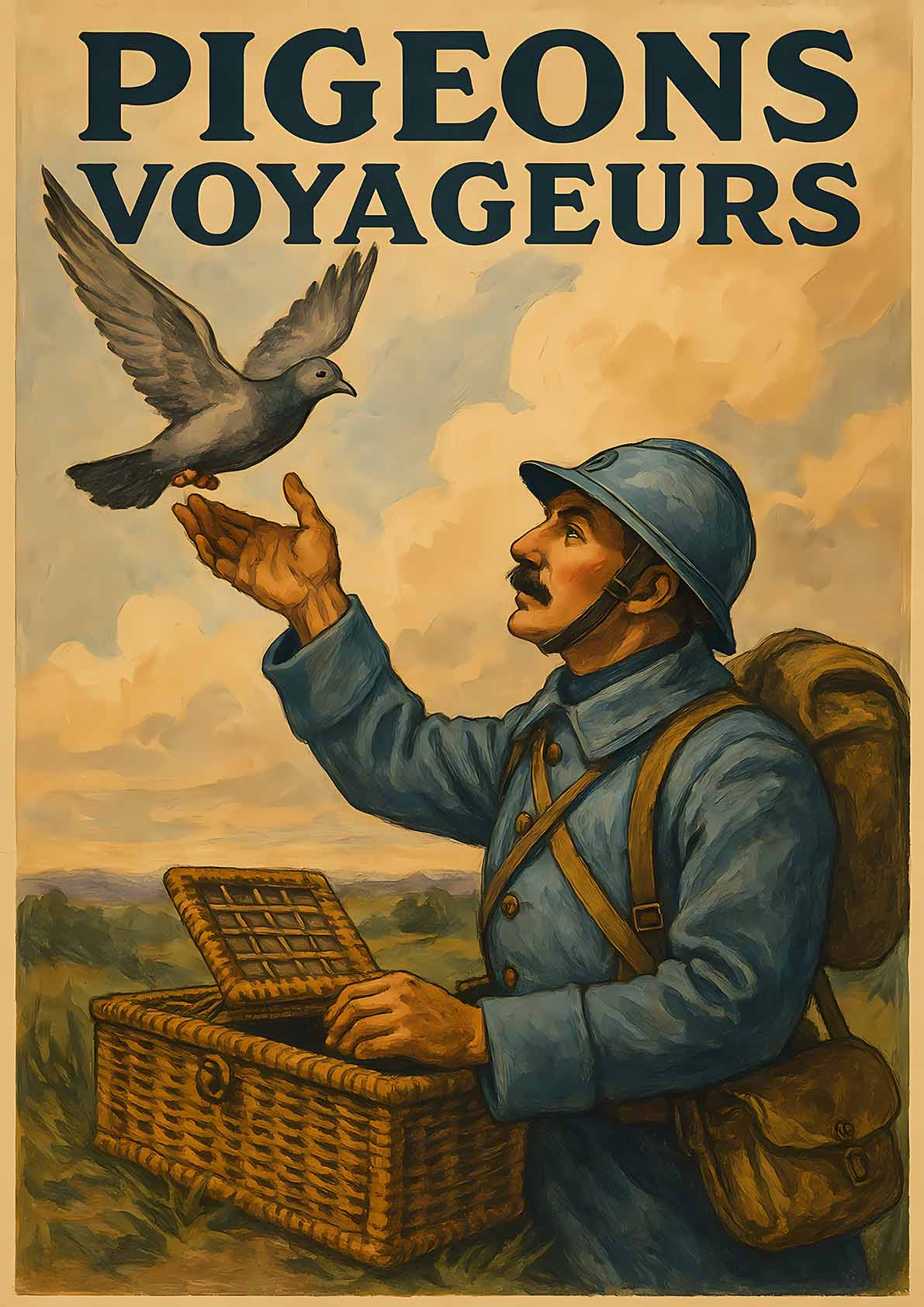 Affiche - Pigeons Voyageurs 21 × 30 cm