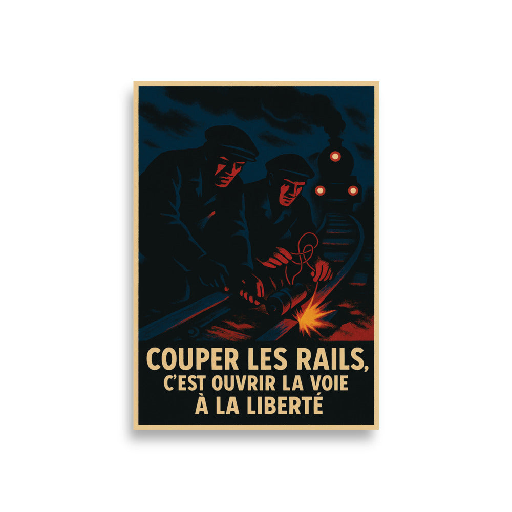 Affiche - Saboteurs de la Résistance Française A1 (59.4×84.1 cm)