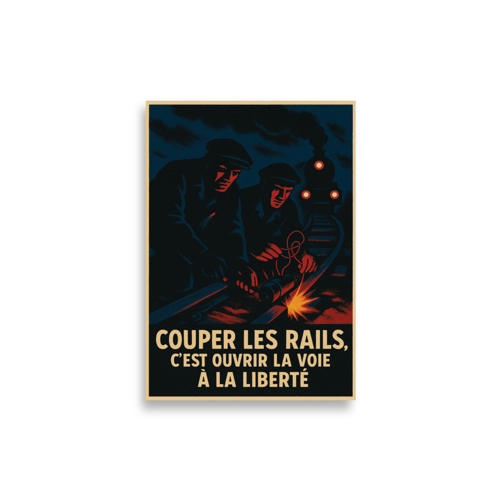 Affiche - Saboteurs de la Résistance Française A2 (42×59.4 cm)