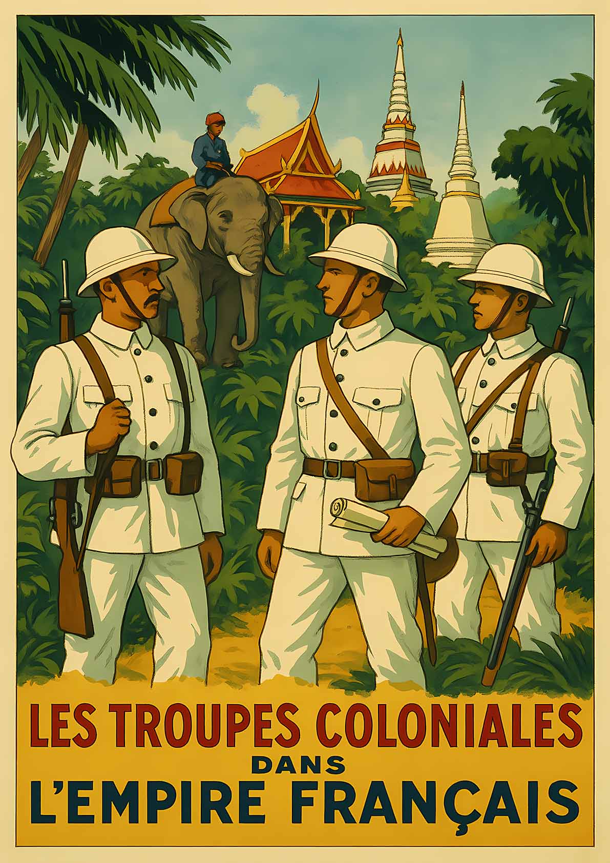Affiche - Troupes Coloniales 21 × 30 cm