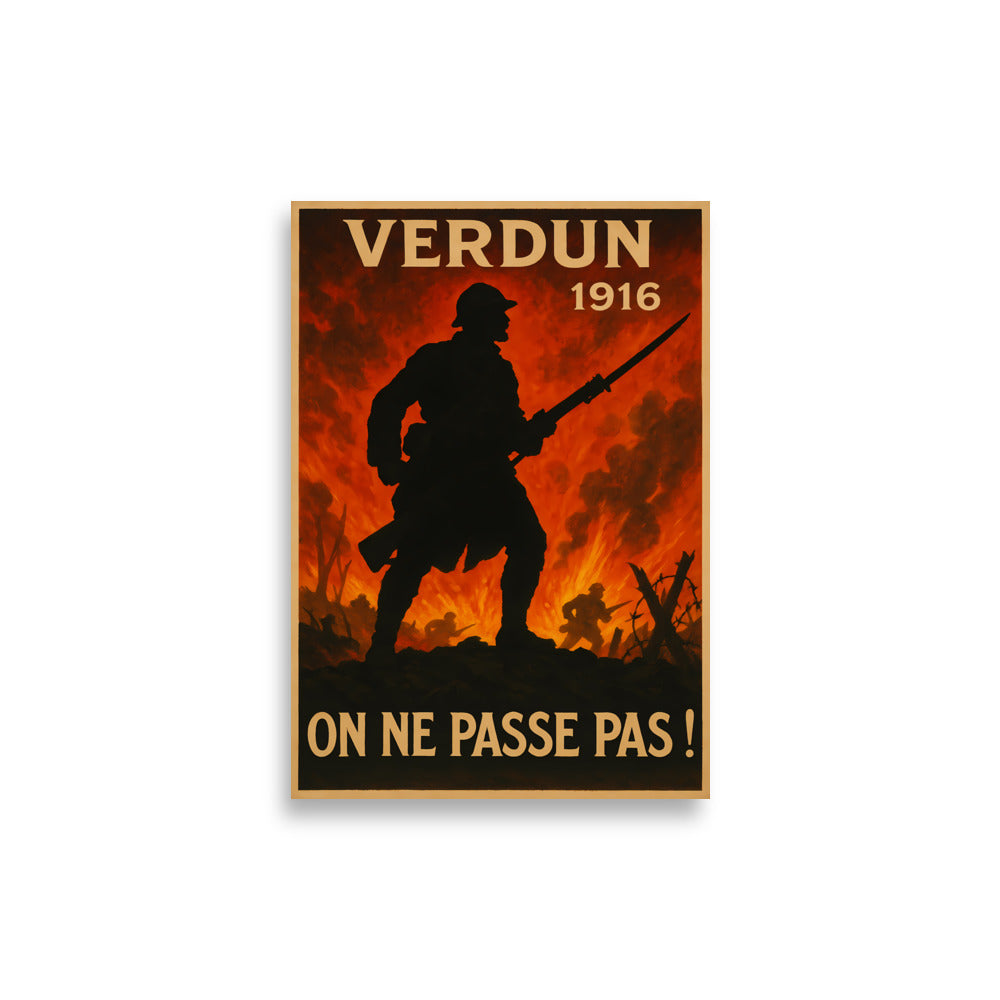 Affiche - Verdun on ne passe pas ! 21 × 30 cm