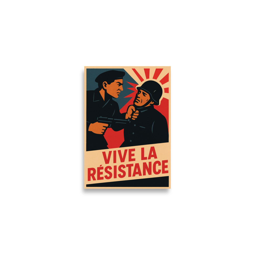 Affiche - Vive la Résistance 21 × 30 cm