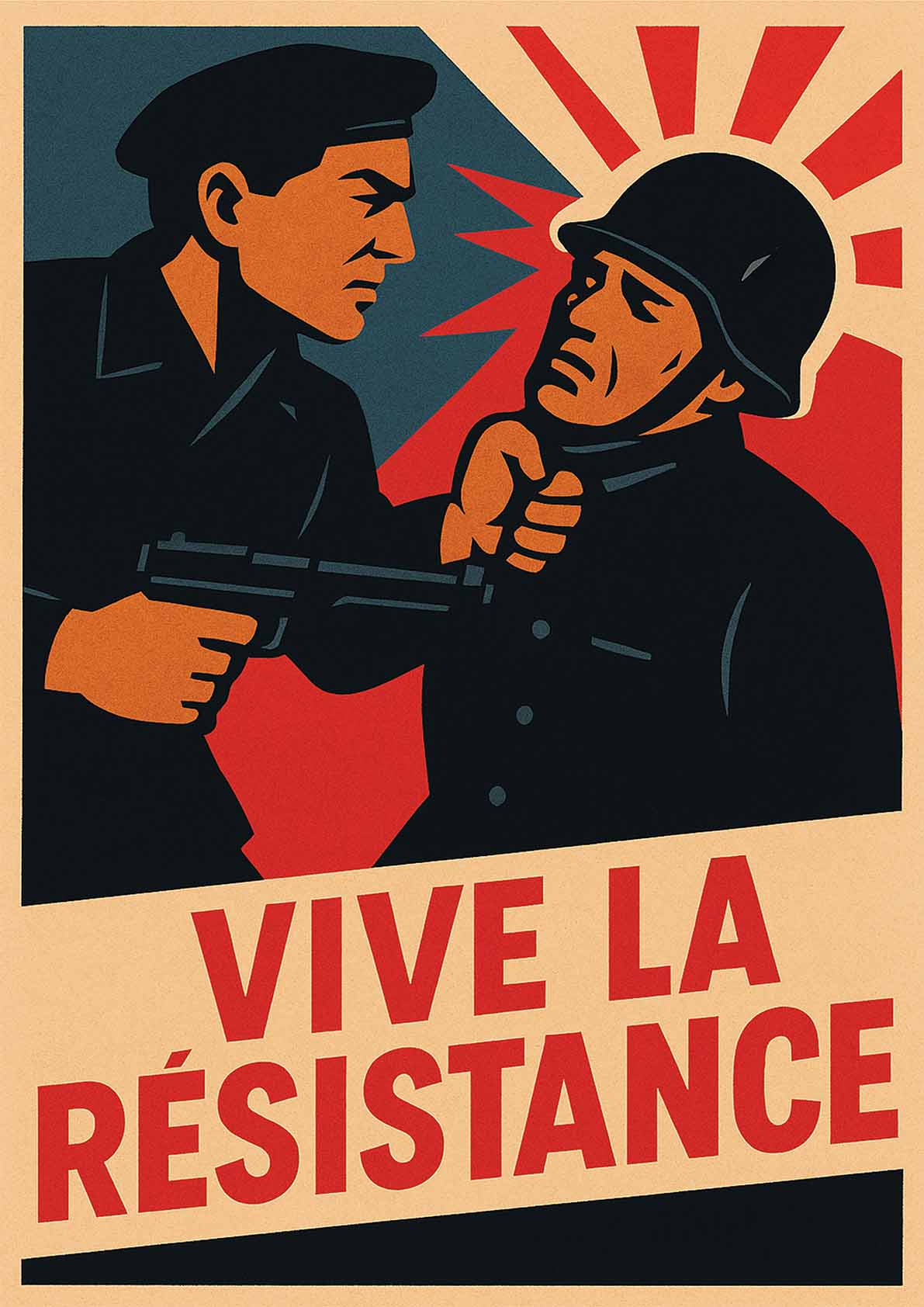 Affiche - Vive la Résistance 21 × 30 cm