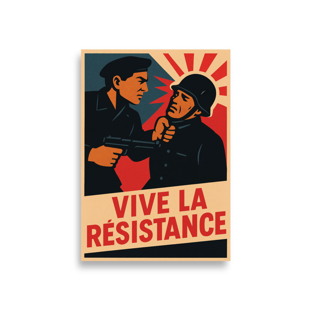 Affiche - Vive la Résistance A1 (59.4×84.1 cm)