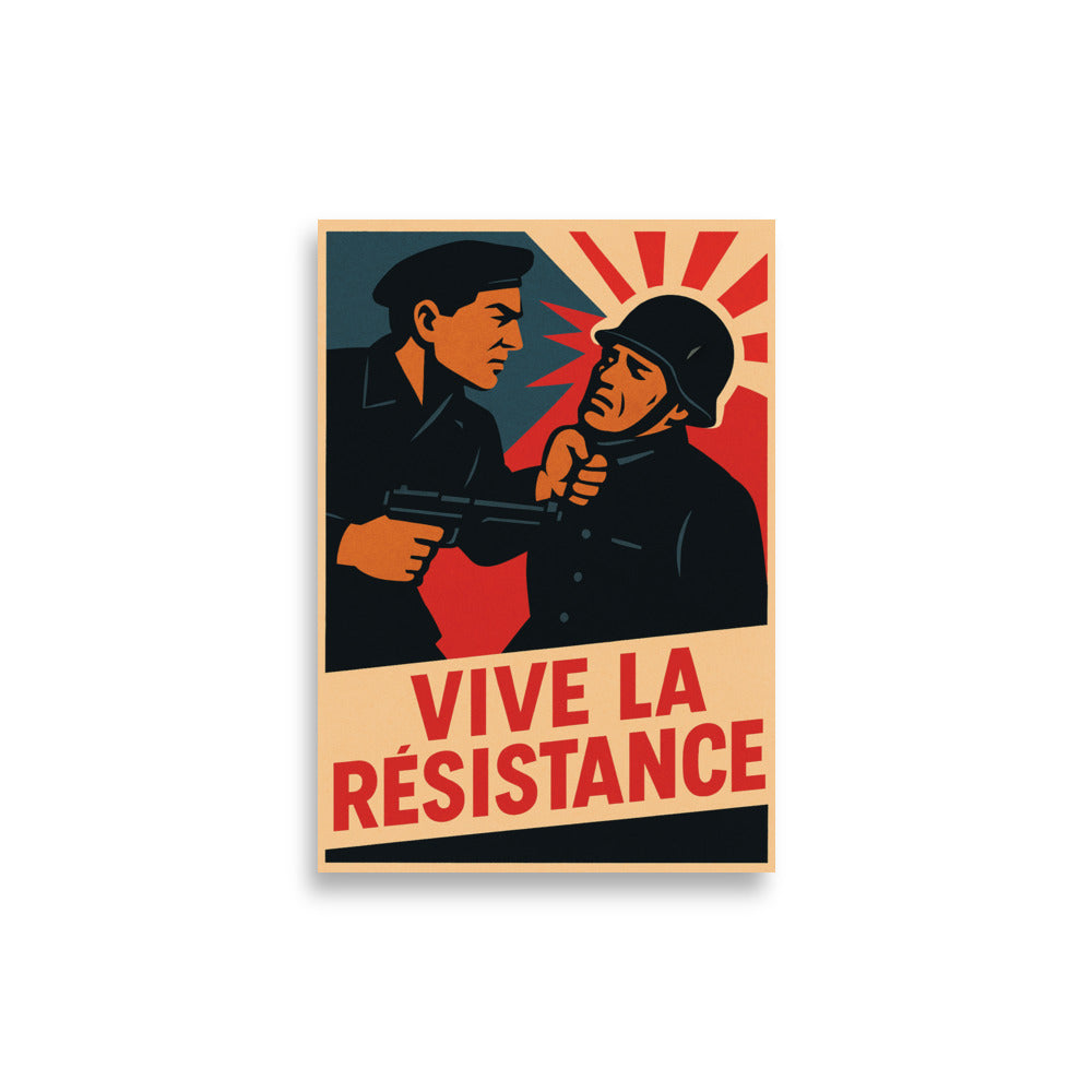 Affiche - Vive la Résistance A2 (42×59.4 cm)