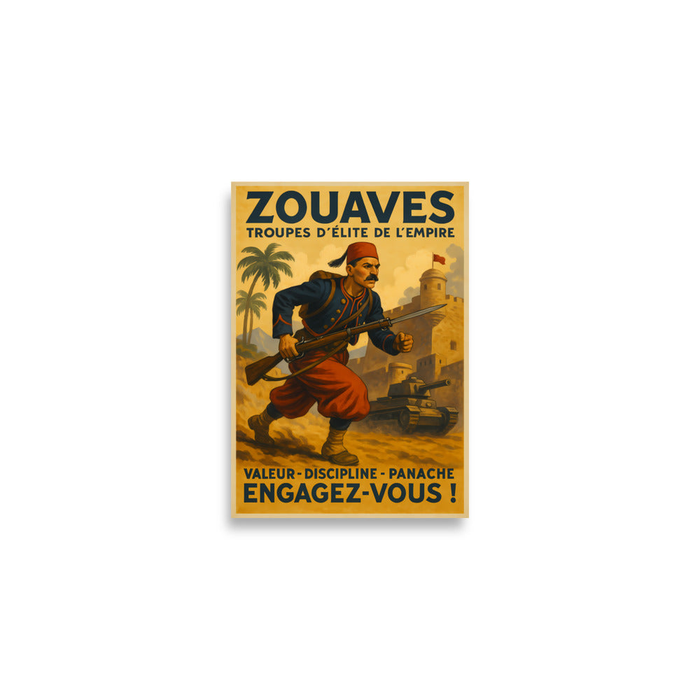 Affiche - Zouaves 21 × 30 cm