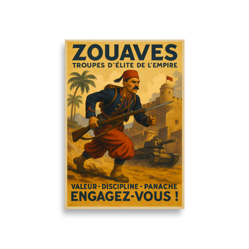Affiche - Zouaves A1 (59.4×84.1 cm)
