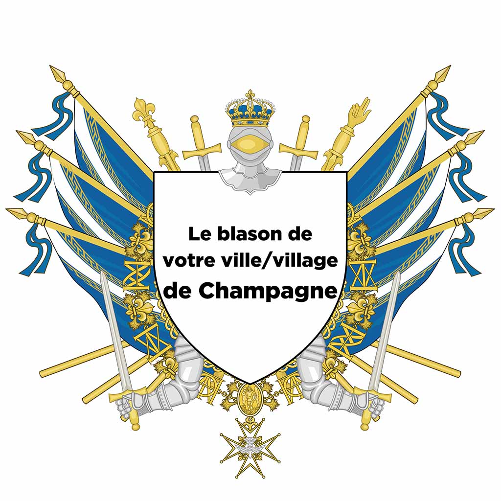 Blason personnalisé de votre ville ou village sur nos drapeaux