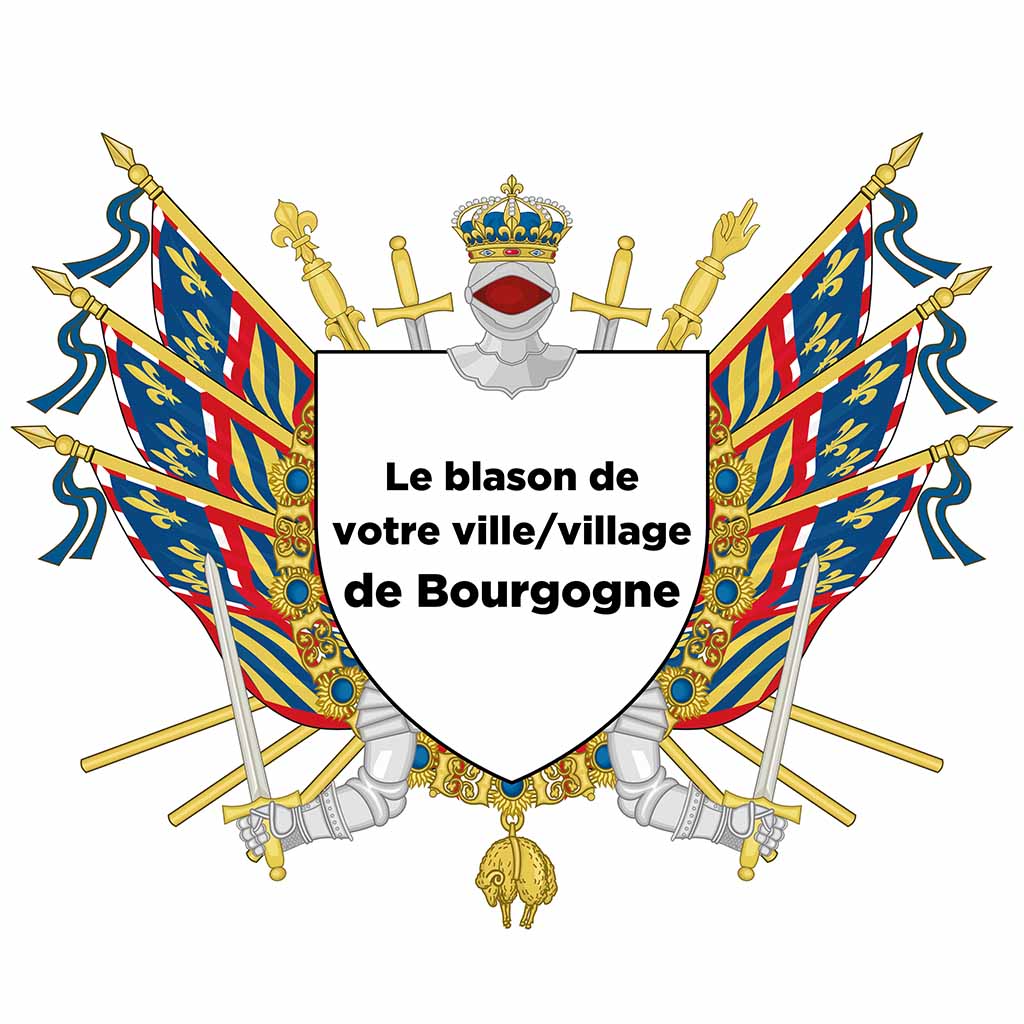 Blason personnalisé de votre ville ou village sur nos drapeaux