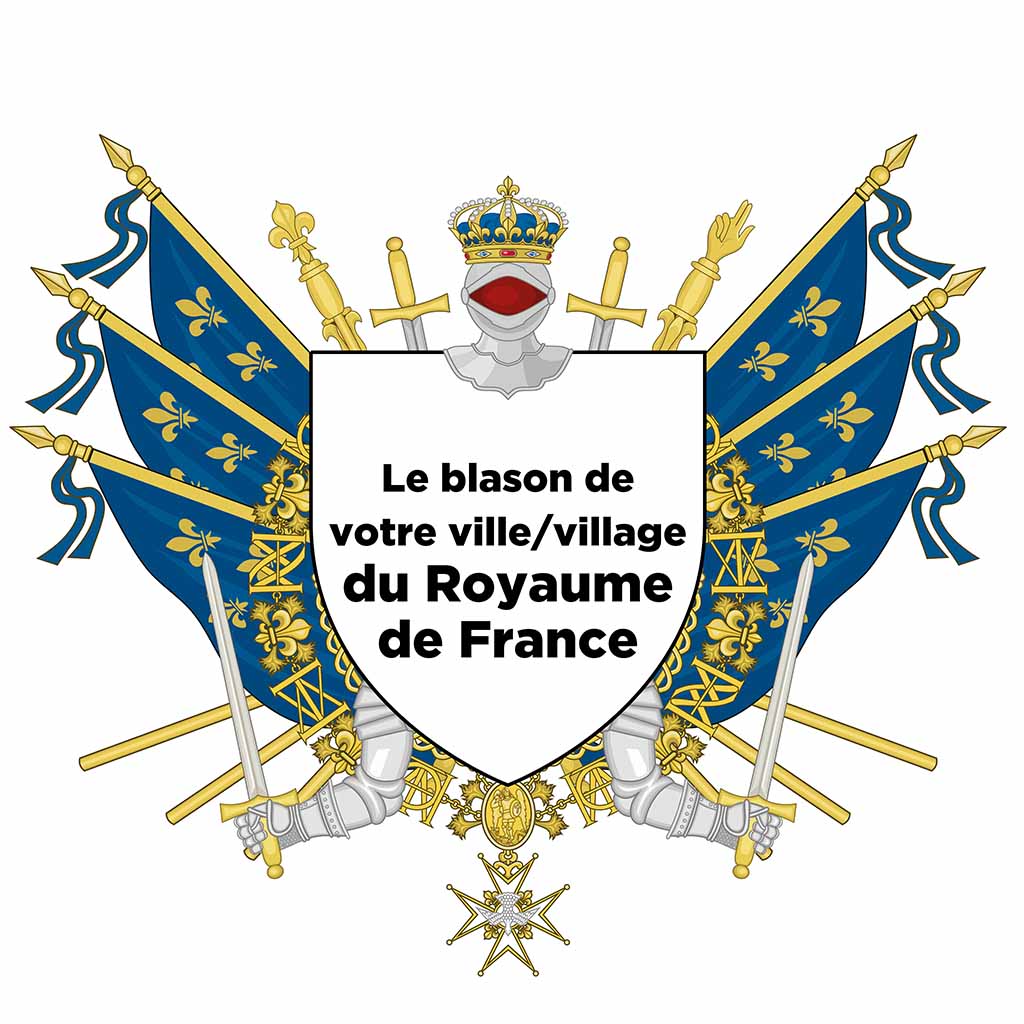 Blason personnalisé de votre ville ou village sur nos drapeaux