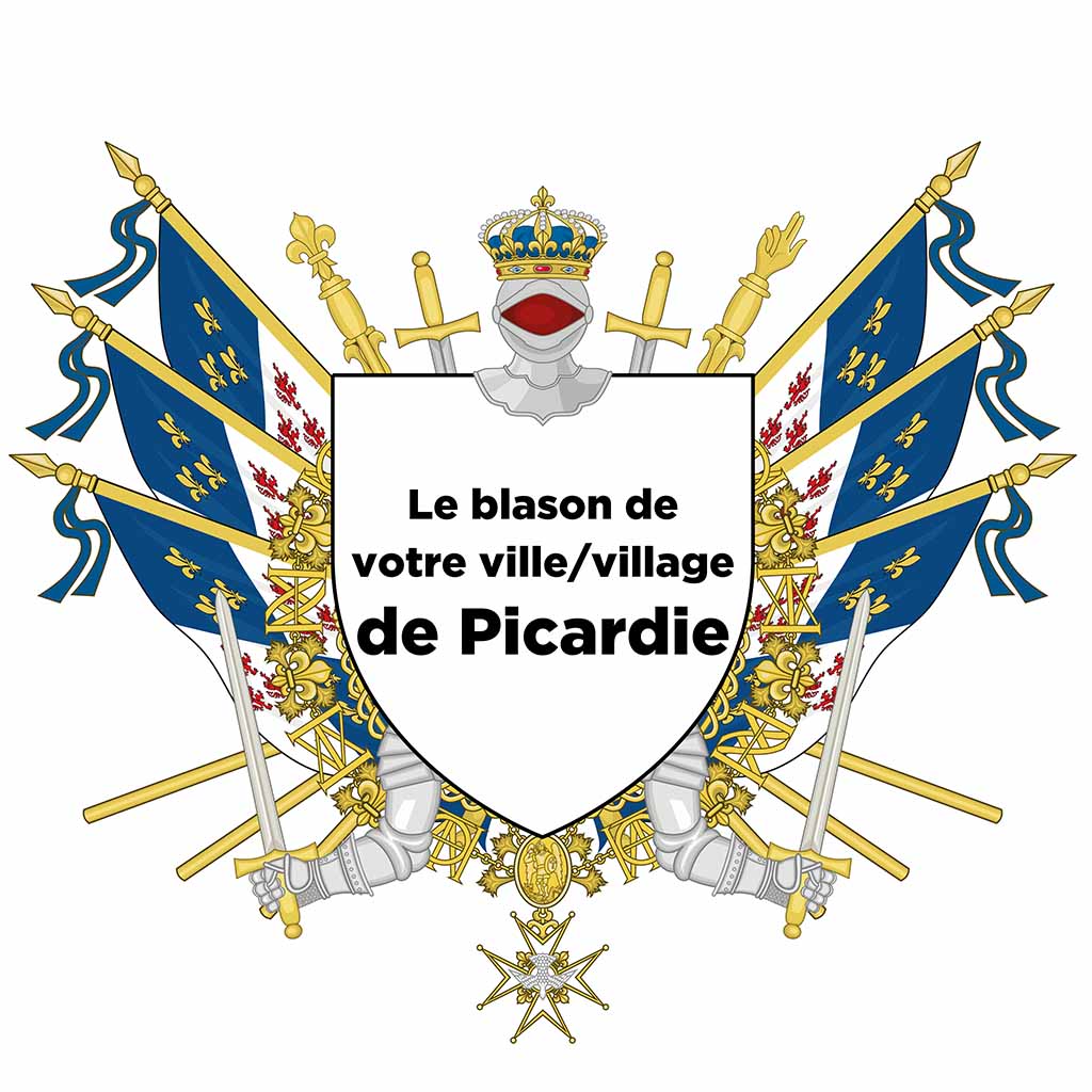 Blason personnalisé de votre ville ou village sur nos drapeaux