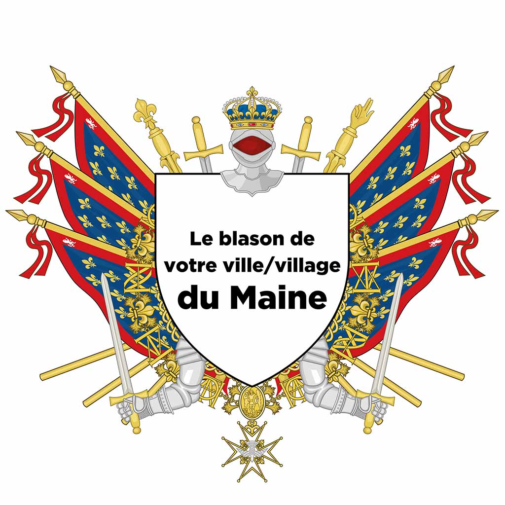 Blason personnalisé de votre ville ou village sur nos drapeaux