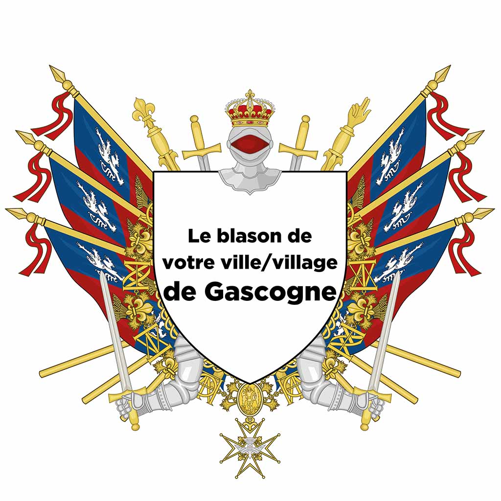 Blason personnalisé de votre ville ou village sur nos drapeaux