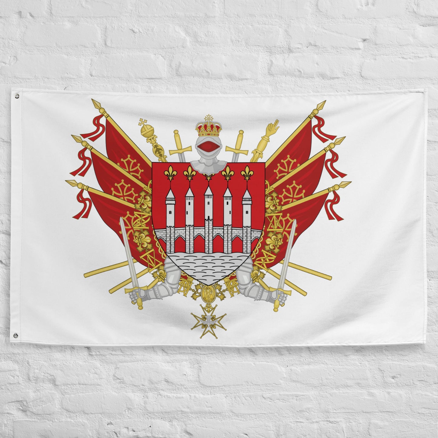 Drapeau - Blason de Cahors