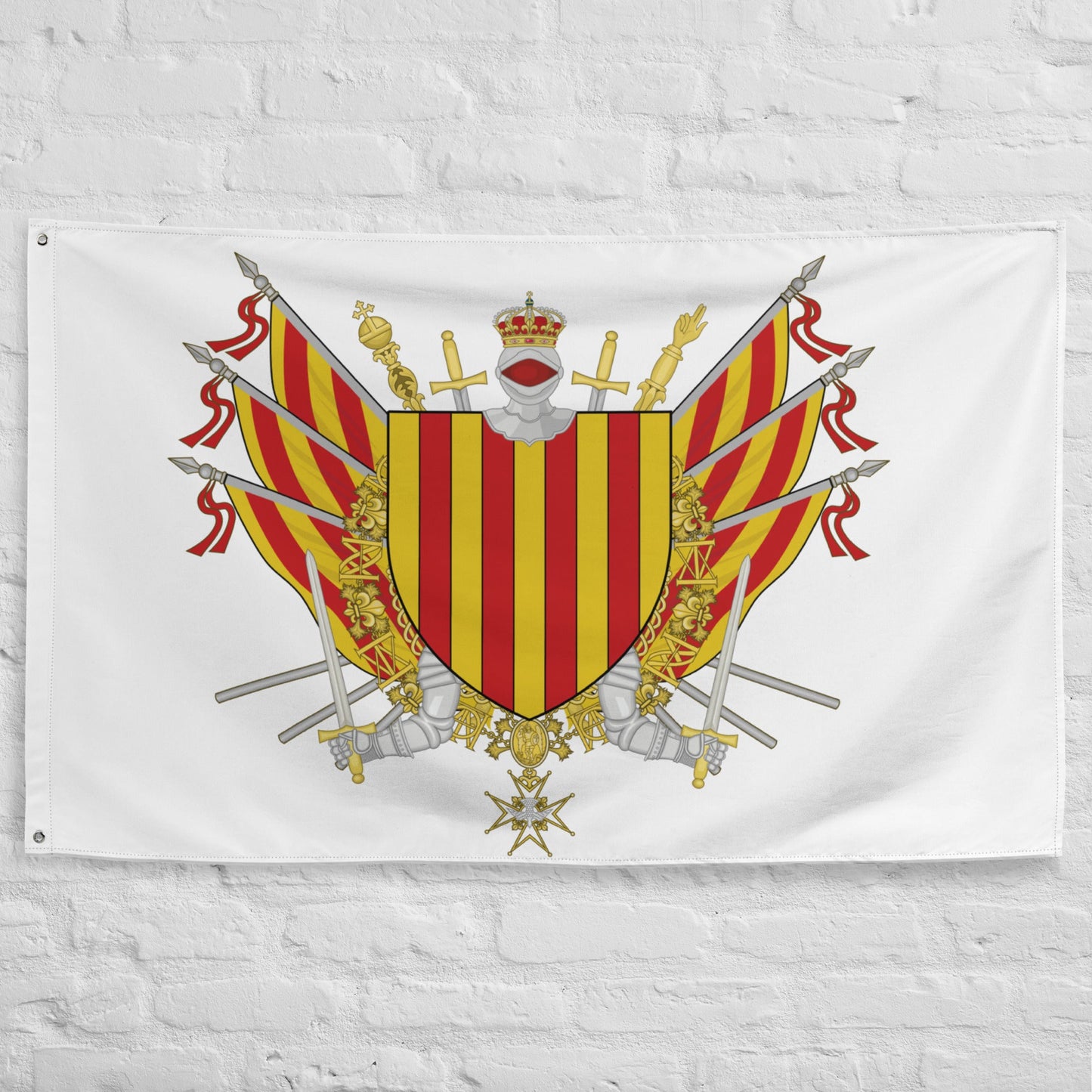 Drapeau - Blason de la Catalogne