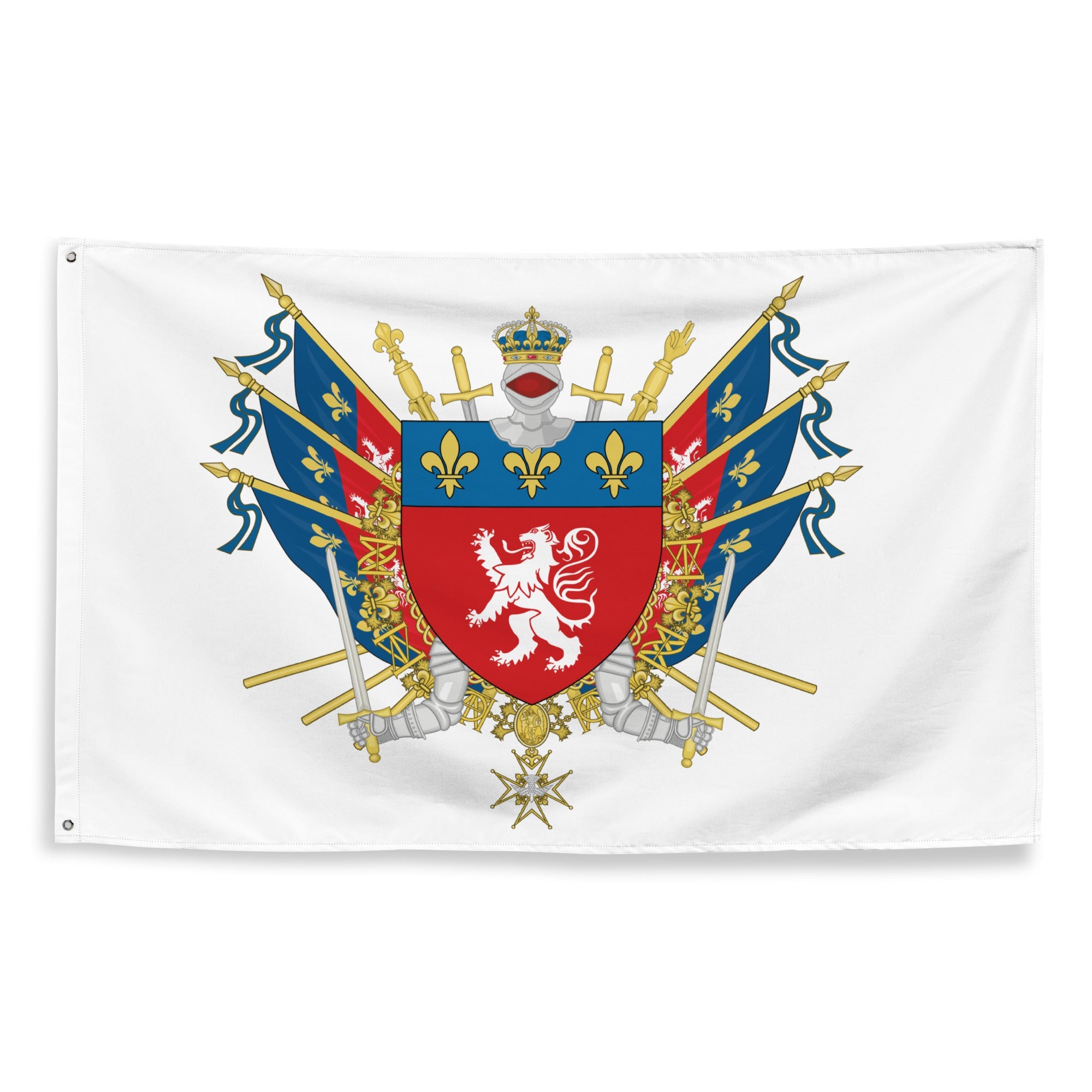 Drapeau Blason De Lyon Sapiens France drapeau-blason-de-lyon-sapiens-france