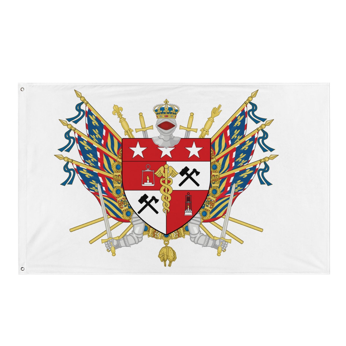 Drapeau - Blason de Montceau-les-Mines