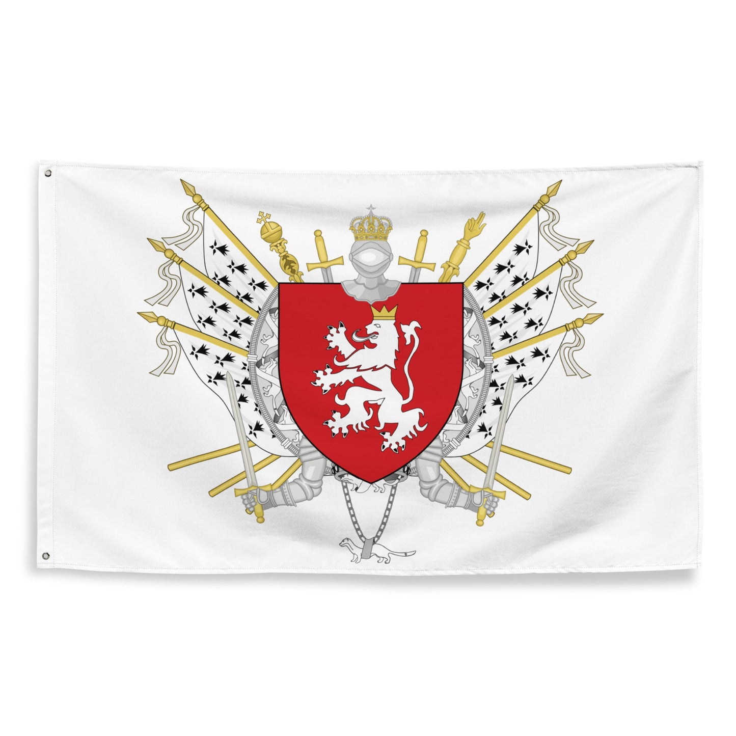 Drapeau - Blason de Vitré (personnalisation)