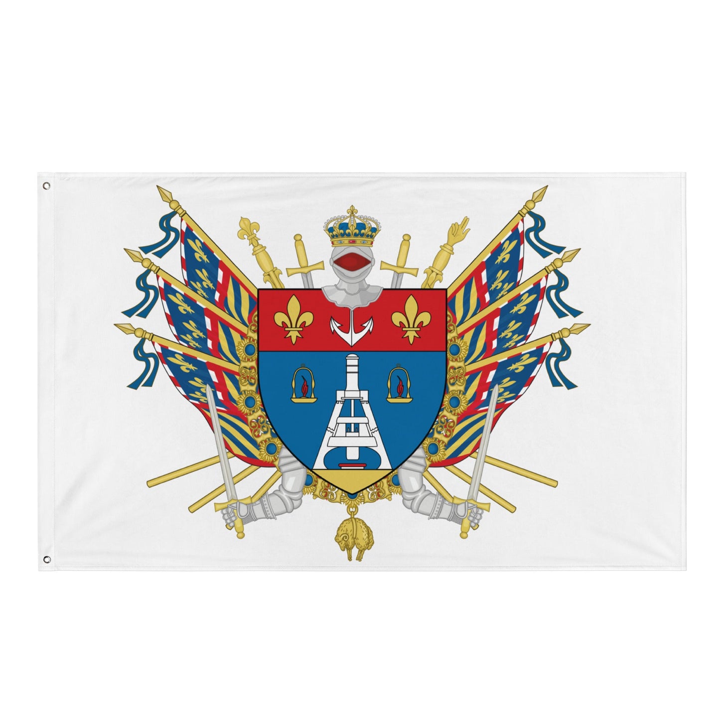 Drapeau - Blason du Creusot