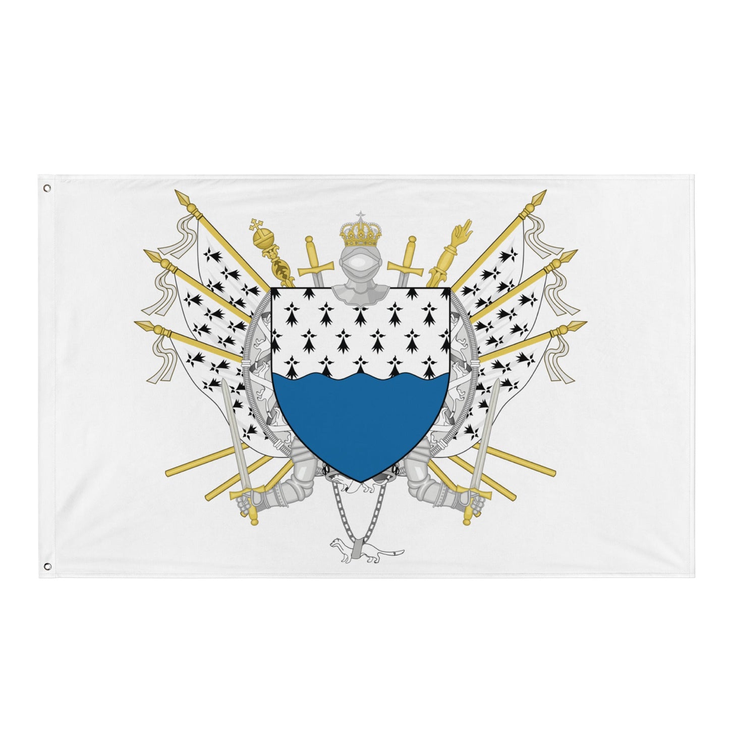 Drapeau - Blason du Morbihan (56)