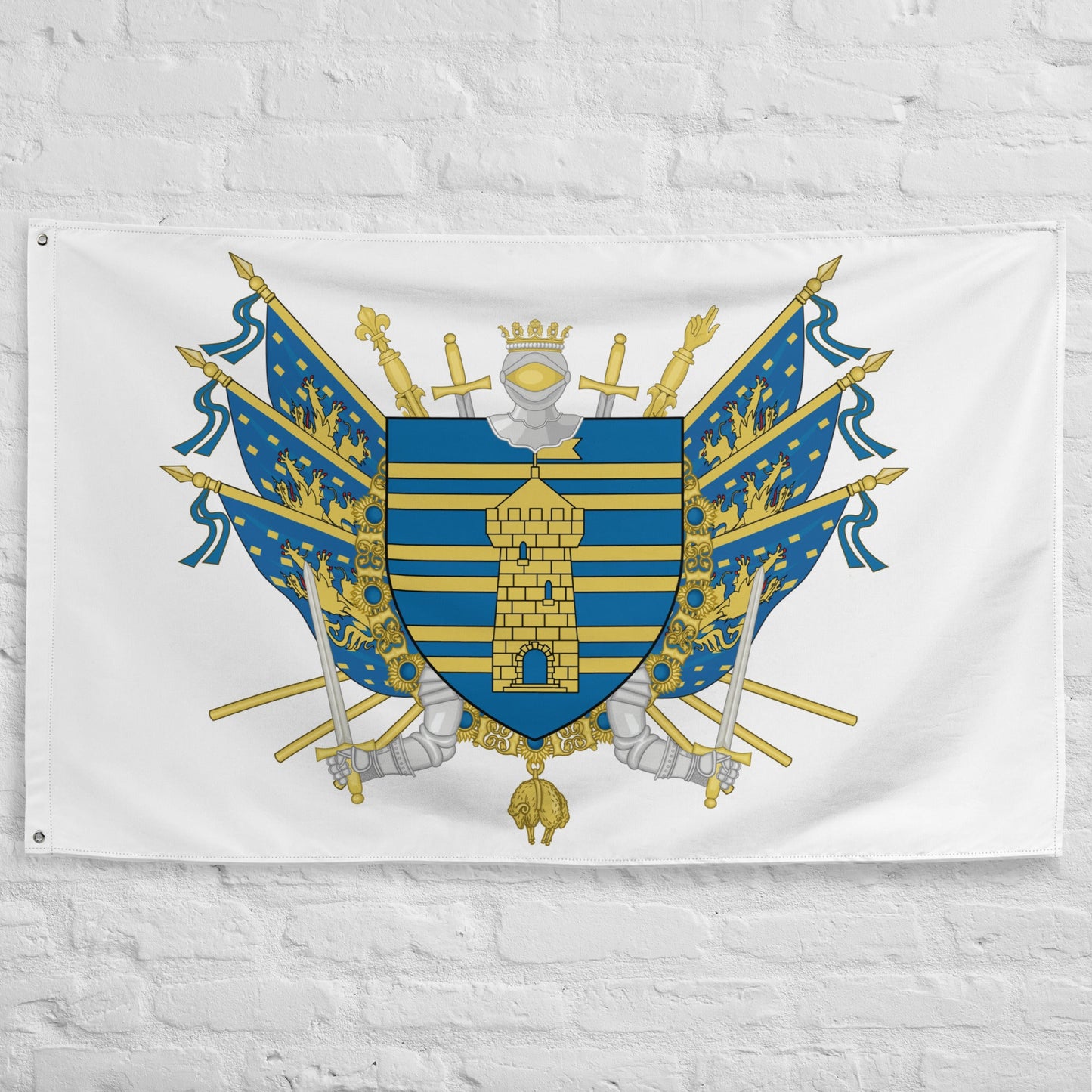 Drapeau - Blason du Territoire de Belfort (90)