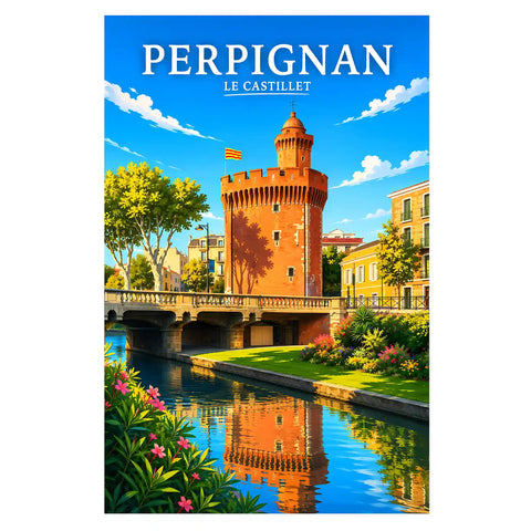 Affiche Perpignan Le Castillet