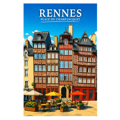 Affiche Rennes Place du Champ-Jacquet