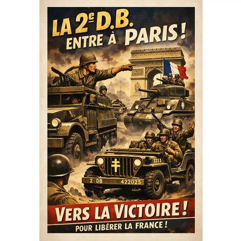 Affiche - 2e Division Blindée