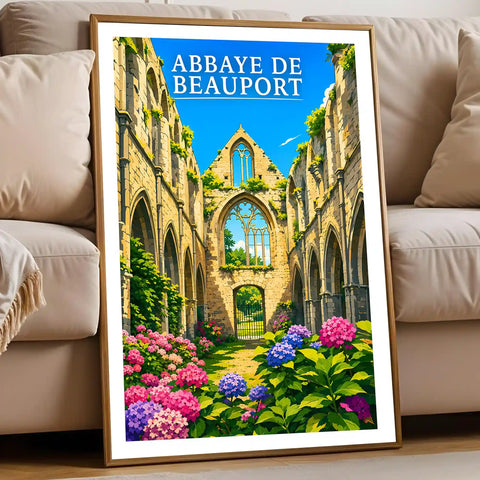 Affiche - Abbaye de Beauport