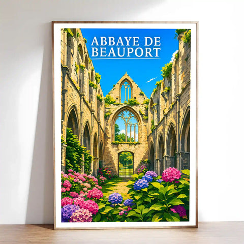 Affiche - Abbaye de Beauport