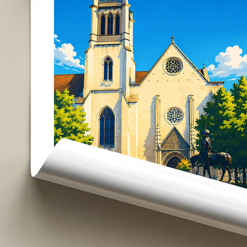 Affiche - Agen - Cathédrale Saint-Caprais
