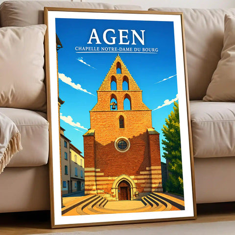 Affiche - Agen - Chapelle Notre-Dame du Bourg