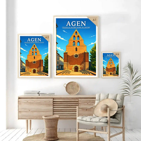 Affiche - Agen - Chapelle Notre-Dame du Bourg