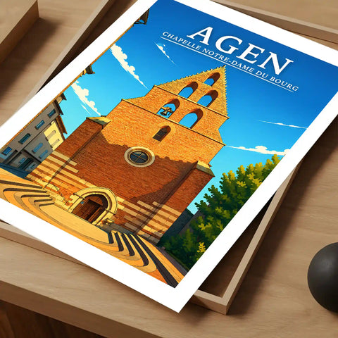 Affiche - Agen - Chapelle Notre-Dame du Bourg