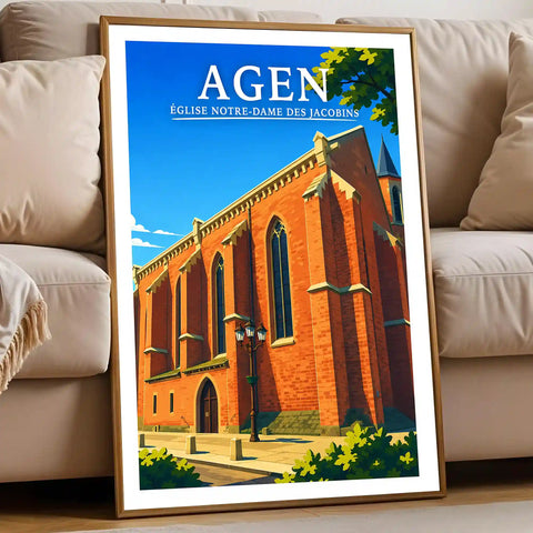 Affiche - Agen - Église Notre-Dame des Jacobins