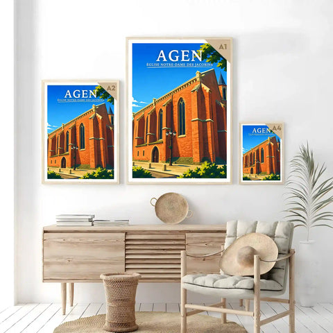 Affiche - Agen - Église Notre-Dame des Jacobins