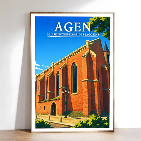 Affiche - Agen - Église Notre-Dame des Jacobins