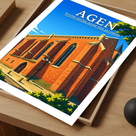 Affiche - Agen - Église Notre-Dame des Jacobins