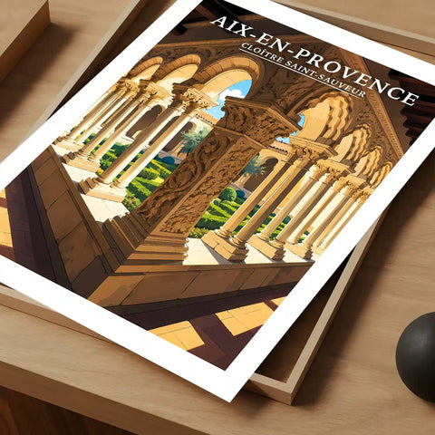 Affiche Aix-en-Provence Cloître Saint-Sauveur