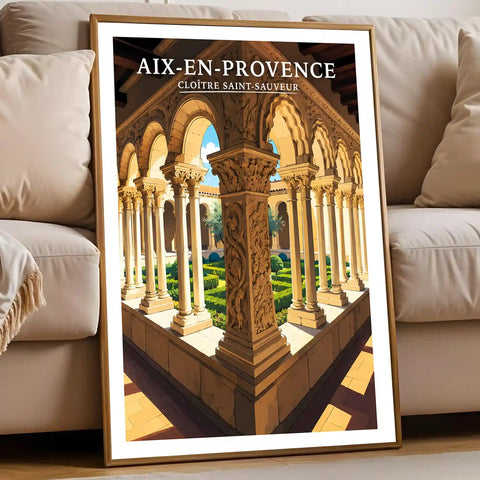 Affiche Aix-en-Provence Cloître Saint-Sauveur