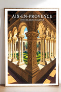 Affiche Aix-en-Provence Cloître Saint-Sauveur
