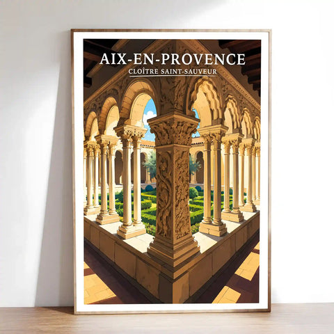 Affiche Aix-en-Provence Cloître Saint-Sauveur
