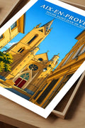 Affiche Aix-en-Provence Église Saint-Jean-de-Malte