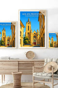 Affiche Aix-en-Provence Église Saint-Jean-de-Malte